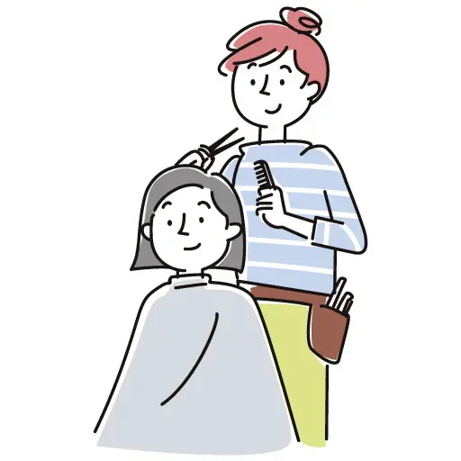 ヘアスタイリストイラスト